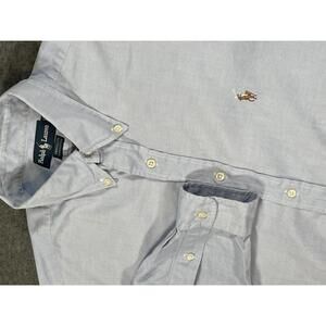 Ralph Lauren Yarmouth Men’s Button-Up Shirt Size 16.5 / 35 with full color pony